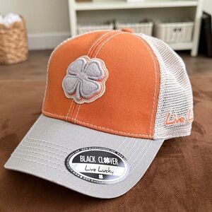 Black Clover Orange and Gray Cap